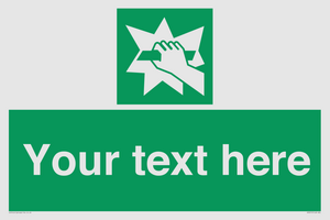 Custom Break Glass Sign